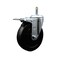 Service Caster 5'' Soft Rubber Wheel Swivel 7/16'' Stem Caster with Total Lock Brake SCC-GRTTL20S514-SRS-716138 - alternate 1